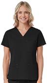 Maevn Blossom Women's 3-Pocket V-Neck Scrub Tops