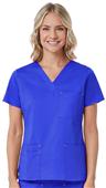 Maevn Blossom Women's 3-Pocket V-Neck Scrub Tops Maevn Blossom Women's 3-Pocket V-Neck Scrub Tops