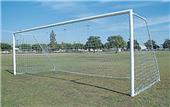 Semi-Permanent 4" Round Aluminum Soccer Goals Semi-Permanent 4" Round Aluminum Soccer Goals