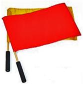 Fold-A-Goal Wood Shaft Solid Color Soccer Flags Fold-A-Goal Wood Shaft Solid Color Soccer Flags
