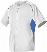 Alleson Warp Knit Full Button Mesh Baseball Jersey