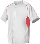 Alleson Warp Knit Full Button Mesh Baseball Jersey Alleson Warp Knit Full Button Mesh Baseball Jersey