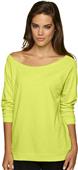 Next Level Women's Terry Raw Edge Raglan Shirt Next Level Women's Terry Raw Edge Raglan Shirt