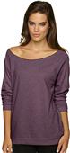 Next Level Women's Terry Raw Edge Raglan Shirt