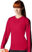 New Balance NDurance Ladies Long Sleeve V-Neck Tee New Balance NDurance Ladies Long Sleeve V-Neck Tee