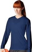 New Balance NDurance Ladies Long Sleeve V-Neck Tee New Balance NDurance Ladies Long Sleeve V-Neck Tee