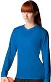 New Balance NDurance Ladies Long Sleeve V-Neck Tee New Balance NDurance Ladies Long Sleeve V-Neck Tee