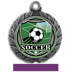 SILVER MEDAL/PURPLE RIBBON