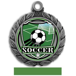 SILVER MEDAL/GREEN RIBBON
