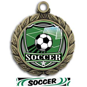 GOLD MEDAL/DELUXE SOCCER RIBBON