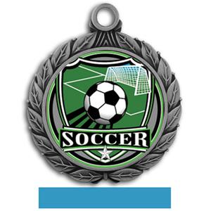 SILVER MEDAL/LT. BLUE RIBBON