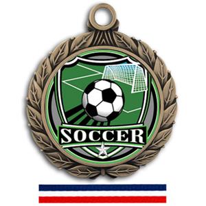 BRONZE MEDAL/RED WHITE & BLUE RIBBON