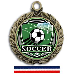 GOLD MEDAL/RED WHITE & BLUE RIBBON