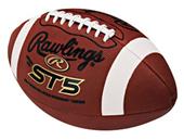 ST5 Soft Touch Leather Footballs-NFHS/NCAA