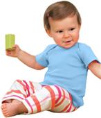 Rabbit Skins Infant Baby Rib Lap Shoulder T-Shirt