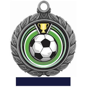 SILVER MEDAL/NAVY RIBBON