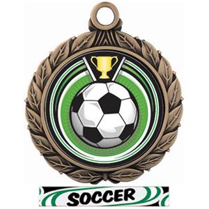 BRONZE MEDAL/DELUXE SOCCER RIBBON