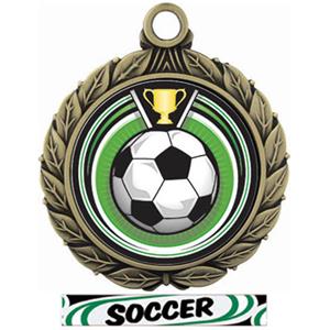 GOLD MEDAL/DELUXE SOCCER RIBBON