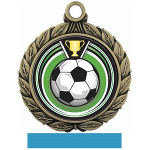 GOLD MEDAL/LT. BLUE RIBBON