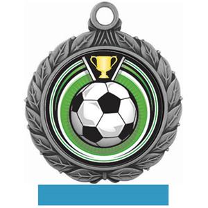SILVER MEDAL/LT. BLUE RIBBON