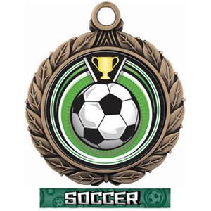 BRONZE MEDAL/GRAPHX  SOCCER RIBBON