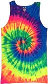 Colortone Neon Rainbow Tie Dye Tank Top