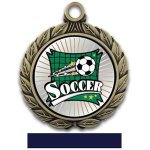 GOLD MEDAL/NAVY RIBBON