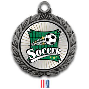 SILVER MEDAL/FLAG RIBBON
