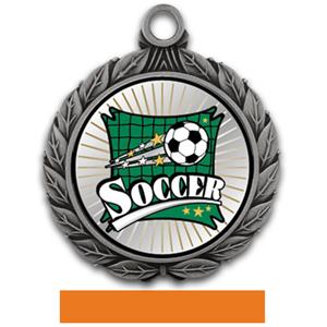 SILVER MEDAL/ORANGE RIBBON