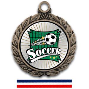 BRONZE MEDAL/RED WHITE & BLUE RIBBON