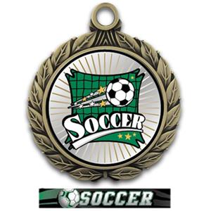 GOLD MEDAL/ULTIMATE SOCCER RIBBON