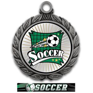 SILVER MEDAL/ULTIMATE SOCCER RIBBON