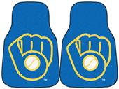 Fan Mats Milwaukee Brewers Carpet Car Mats (set) Fan Mats Milwaukee Brewers Carpet Car Mats (set)