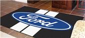 Fan Mats Ford Oval with Stripes 5'x8' Rug Fan Mats Ford Oval with Stripes 5'x8' Rug