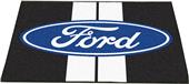 Fan Mats Ford Oval w/Stripes All-Star Mat 34"x45" Fan Mats Ford Oval w/Stripes All-Star Mat 34"x45"