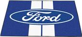 Fan Mats Ford Oval w/Stripes All-Star Mat 34"x45" Fan Mats Ford Oval w/Stripes All-Star Mat 34"x45"