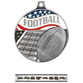 Hasty Awards 2.25" Football Medal M-750F