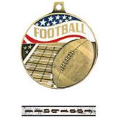 Hasty Awards 2.25" Football Medal M-750F
