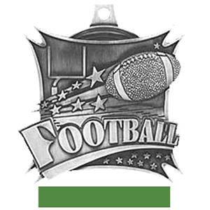 SILVER MEDAL/GREEN RIBBON