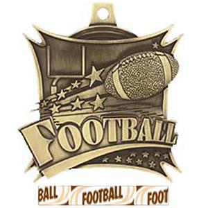 GOLD MEDAL/DELUXE FOOTBALL RIBBON
