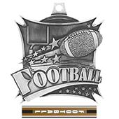 Hasty Awards 2.5" Xtreme Football Medal M-701F
