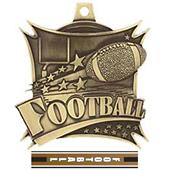 Hasty Awards 2.5" Xtreme Football Medal M-701F