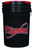 Diamond Black Six-Gallon Baseball/Softball Buckets Diamond Black Six-Gallon Baseball/Softball Buckets