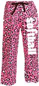 Image Sport Pink Cheetah Softball Flannel Pants