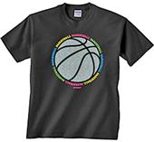 Image Sport Basketball Glitter Ball T-Shirt