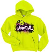 Image Sport Basketball Safety Splatter Hoodie