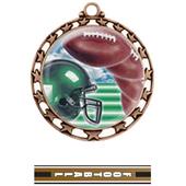 Hasty Awards 2.5" Football Medals M-4401