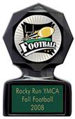 Hasty Awards 5" or 6" Football Black Ice Trophy