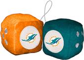 BSI NFL Miami Dolphins Fuzzy Dice BSI NFL Miami Dolphins Fuzzy Dice