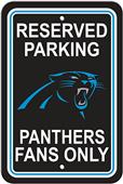 BSI NFL Carolina Panthers Reserved Parking Sign BSI NFL Carolina Panthers Reserved Parking Sign